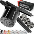PriorityChef Large 15oz Potato Ricer With 3 Discs, Heavy Duty Stainless Steel Potato Ricer for Mashed Potatoes, Potato Masher, Press and Ricer Kitchen Tool, All Black by PriorityChef