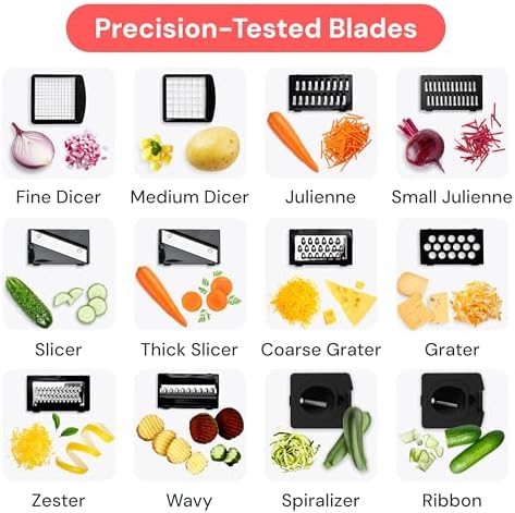 Fullstar Pro Original Vegetable Chopper & Slicer, 12-in-1 Kitchen Tool - Image 4
