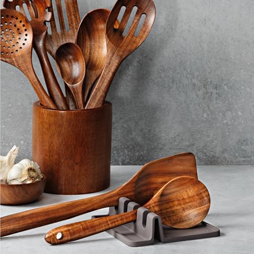 Zulay Kitchen Spoon Rest for Multiple Utensils High Heat-Resistant Silicone Drip Pad, BPA-Free Spoon Holder for Stove Top, Kitchen Gadget Holder for Ladles, Tongs, Cooking Spatula - Makes Great Gift - Image 6