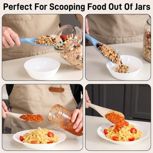 3 PACK Silicone Cooking Spatula & Spoon for Nonstick Cookware, BPA-Free - Image 6