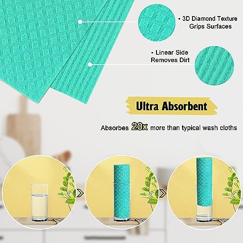 MoLKENE Swedish Dishcloths for Kitchen, 10 Pack, Assorted Colors - Image 2
