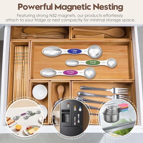 Magnetic Measuring Cups and Spoons Set - Image 5