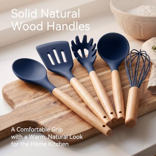Silicone Kitchen Utensils Set, Heat-Resistant Cooking Utensils, BPA-Free - Image 5