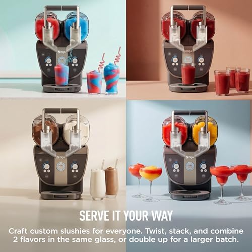 Ninja SLUSHi Twist Smart Frozen Drink Maker with Dual SlushAssist, FS701BR - Image 7