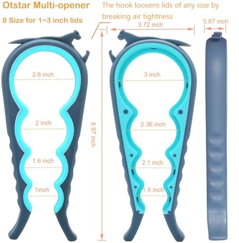 Otstar Jar Opener & Bottle Opener for Seniors with Arthritis, Weak Hands - Image 2