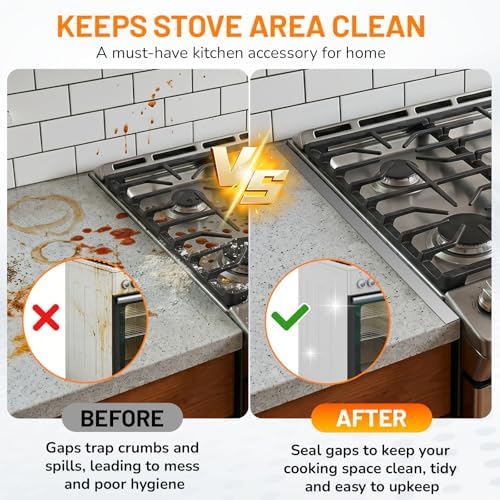 ItsNio Stove Gap Covers Stainless Steel 2PCS, Stove Gap Filler, Silver - Image 6