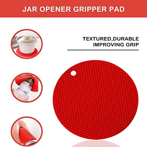 Jar Opener for Weak Hands, Seniors with Arthritis, 5 in 1 Multi Function Bottle Opener Lid Opener For Arthritic Hands with Non Slip Rubber Jar opener Gripper Pad - Image 5