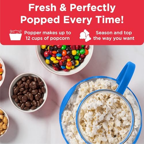 Ecolution Patented Micro-Pop Microwave Popcorn Popper with Temperature Safe Glass, 3-in-1 Lid Measures Kernels and Melts Butter, Made Without BPA, Dishwasher Safe, 3-Quart, Blue - Image 4
