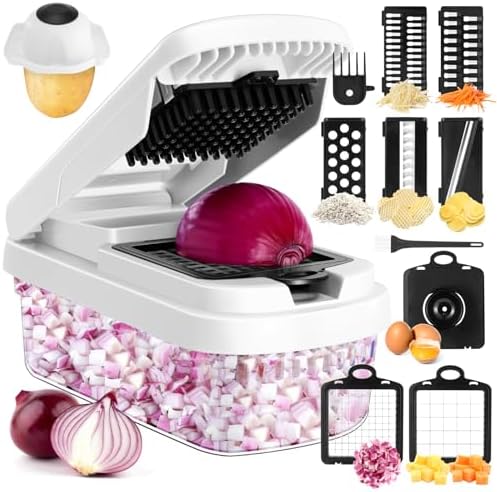 Yusshn Vegetable Chopper, 12-in-1 Food Veggie Chopper Cutter with Container by YUSSHN