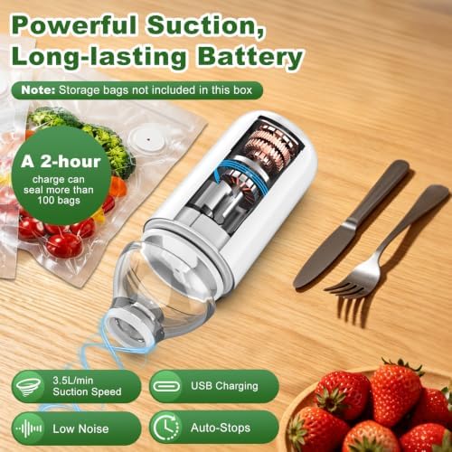 COO Vacuum Sealer for Food, Portable Handheld Sealer (Pump Only) - Image 5