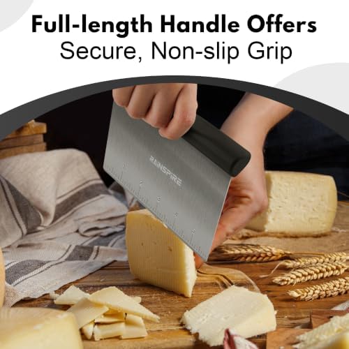 Multi-Purpose Stainless Steel Bench Scraper Dough Blender & Pastry Cutter - Image 4