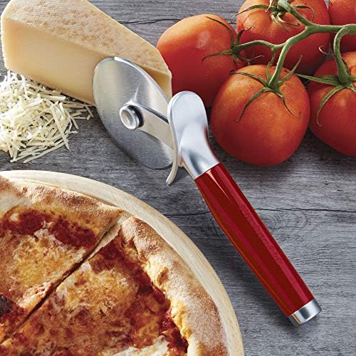 KitchenAid Classic Pizza Wheel with Sharp Blade For Cutting Through Crusts, Pies and More, Built In Finger Guard for Safety and Comfort Grip to Protect Fingers, Dishwasher Safe, 9-Inch, Red - Image 6