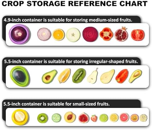SOOPLEU Avocado Saver & Onion Storage, 4Pcs Silicone Fresh Produce Holder - Image 4