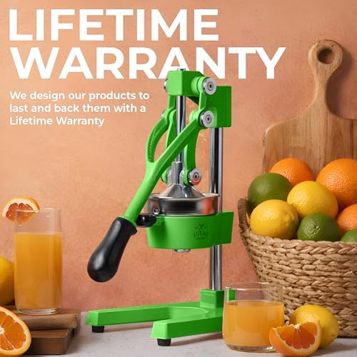 Zulay Kitchen Cast Iron Juicer, Orange Manual Juicer, Citrus Press, Lime - Image 6