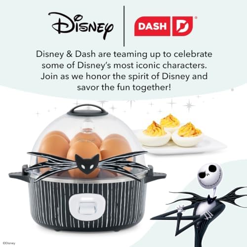 Disney | Dash Jack Skellington Rapid Egg Cooker, 7 Egg Capacity, Black - Image 2