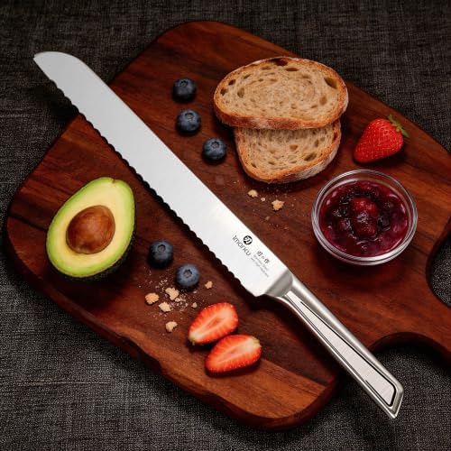 imarku Serrated Bread Knife with Japanese High Carbon Stainless Steel - Image 5