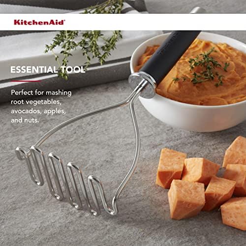 KitchenAid Gourmet Stainless Steel Wire Masher,10.24-Inch,Black,(Pack of 12) - Image 5