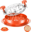 SoulLife Chicken Shredder Tool Twist 8 Inches, BPA free, Dishwasher safe, Meat Shredder, with Clear Lid, Ergonomic Handle, Strong Anti-slip, Easy To Clean, Suitable for Pork Beef Chicken (Orange) by SoulLife