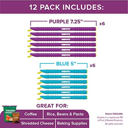 GRIPSTIC Bag Sealer -12-Pack Small Reusable Bag Clips, Original Airtight & Waterproof Seal for Food Storage - Image 2