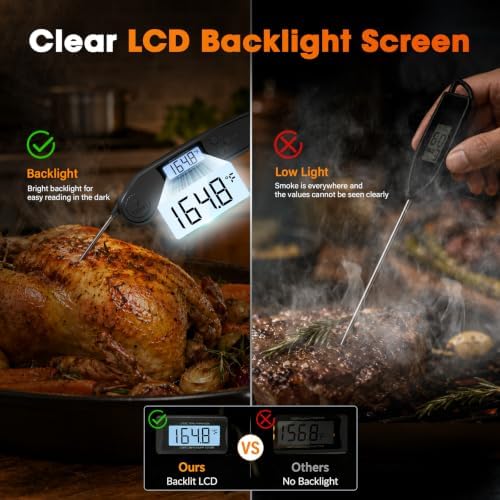 Meat Thermometer Digital – 2 Sec Instant Read Food Thermometer for Cooking - Image 3