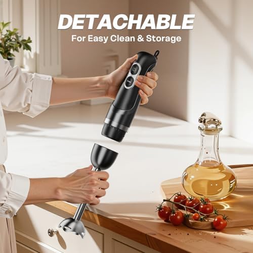 Turelar Immersion Blender Corded 400W, 2 Speed, Emulsifier, Blend, BPA-Free - Image 6