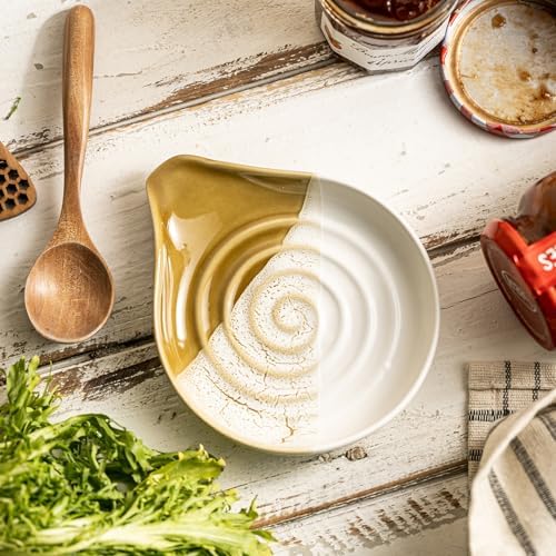 Ceramic Spoon Rest for Stove Top, Spoon Holder for Kitchen Counter - Image 2