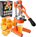 Zulay Kitchen Cast Iron Juicer, Orange Manual Juicer, Citrus Press, Orange by ZulayKitchen