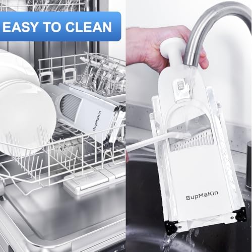 SupMaKin Safe Mandoline Slicer for Kitchen,Adjustable Potato Slicer 1-8 mm - Image 5