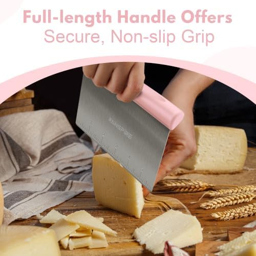 Multi-Purpose Stainless Steel Bench Scraper Dough Blender & Pastry Cutter - Image 4