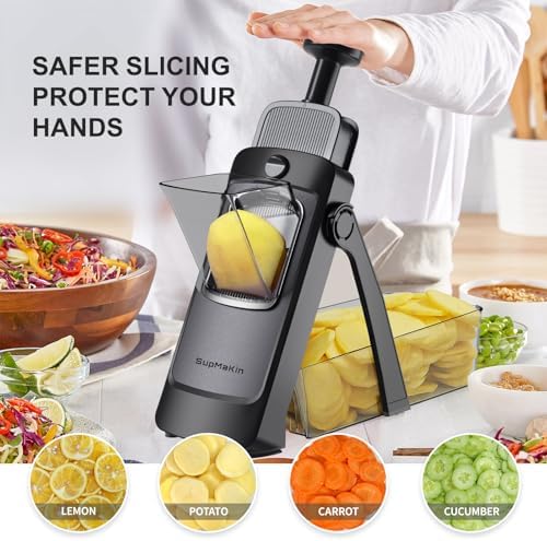 SupMaKin Safe Mandoline Slicer Plus, Adjustable Potaot slicer 1-8 mm - Image 2