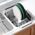 JASIWAY Black Dish Drying Rack in Sink with Utensil Holder, RV, Apartment by JASIWAY