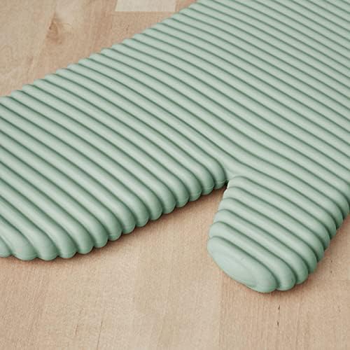 KITCHENAID Ribbed Soft Silicone Oven Mitt 2-Pack Set, 7.5"x13", Pistachio - Image 4