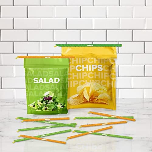GripStic Bag Sealer - 12-Pack Large Reusable Bag Clips, Original Airtight & Waterproof Seal for Food Storage - Image 3