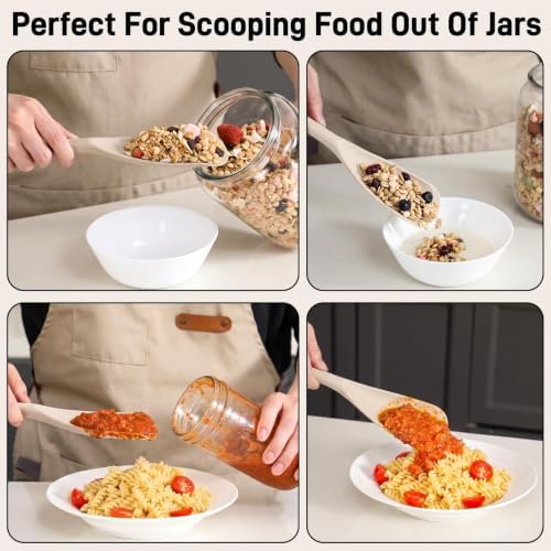 3 PACK Silicone Cooking Spatula & Spoon for Nonstick Cookware - Image 6
