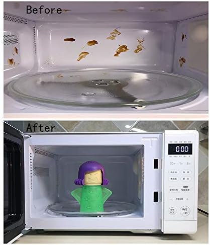 Angry Mama Microwave Cleaner, Vinegar and Water Steam Tool (Green) - Image 6