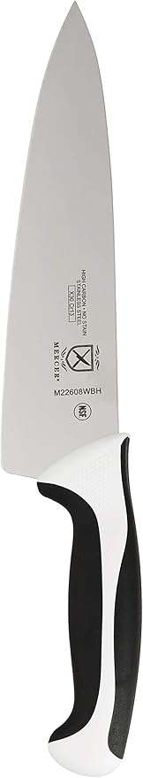 Mercer Culinary Millennia 5-Piece Magnetic Board Set Knife Block, White
