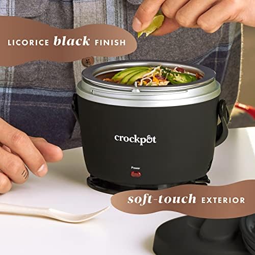 Crock-Pot Electric Lunch Box 20-Ounce Portable Food Warmer Black Licorice Perfect for Travel On-the-Go & Office Use (Pack of 4) - Image 5