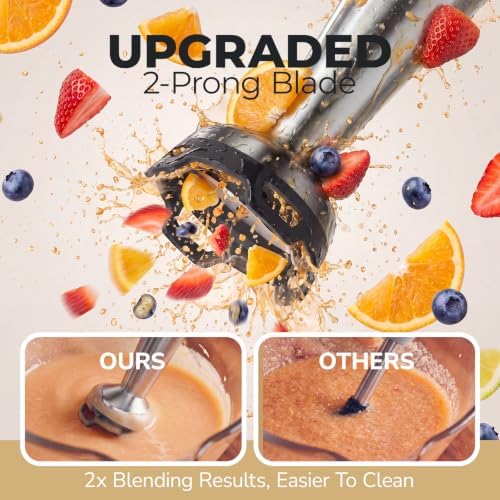 Turelar Cordless Immersion Blender Handheld with Rechargeable Battery - Image 6