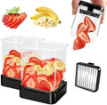 Strawberry Slicer Cup, Fruit Cutter – Quick-Slice, Meal Prep, Black 2-Pack by GENGCANG