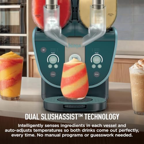 Ninja SLUSHi Twist Smart Frozen Drink Maker with Dual SlushAssist, FS701GN - Image 5