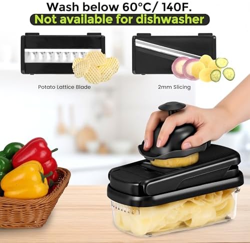 Yusshn Vegetable Chopper, 12-in-1 Food Veggie Chopper Cutter with Container - Image 5