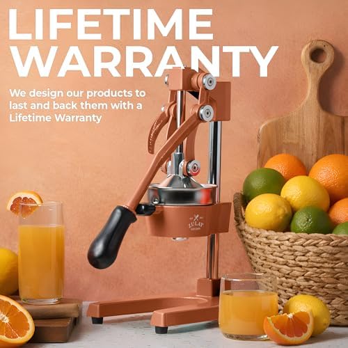 Zulay Kitchen Cast Iron Juicer, Orange Manual Juicer, Citrus Press, Rusted - Image 6