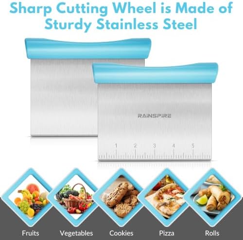 Multi-Purpose Stainless Steel Bench Scraper Dough Blender & Pastry Cutter - Image 6