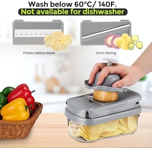 Yusshn Vegetable Chopper, 12-in-1 Food Veggie Chopper Cutter with Container - Image 6