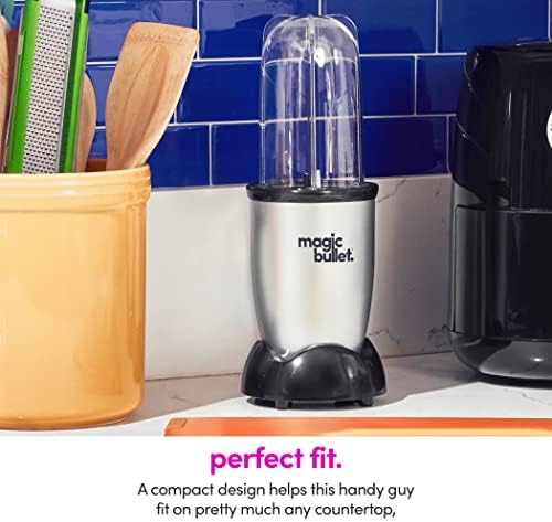 magic bullet Personal Blender for Shakes, Smoothies, Food Prep, and Frozen Blending, 22 Ounces, 250 Watt, Silver, MBR-1101 - Image 6