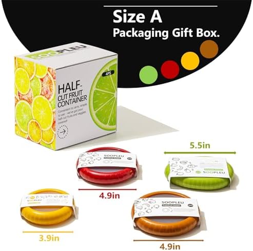 SOOPLEU Avocado Saver & Onion Storage, 4Pcs Silicone Fresh Produce Holder - Image 5