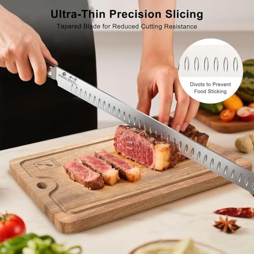 imarku Brisket Knife 12 Inch, Japanese High Carbon Stainless Steel - Image 6