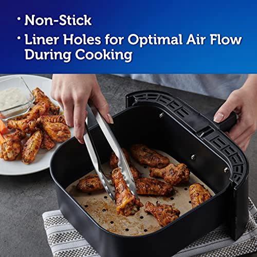 Reynolds Kitchens Air Fryer Liners Disposable, Unbleached Parchment Paper Sheets, 50 Count (Pack of 2) - Image 5