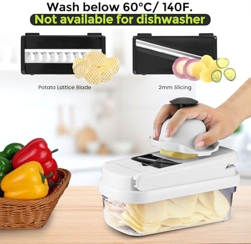 Yusshn Vegetable Chopper, 12-in-1 Food Veggie Chopper Cutter with Container - Image 6