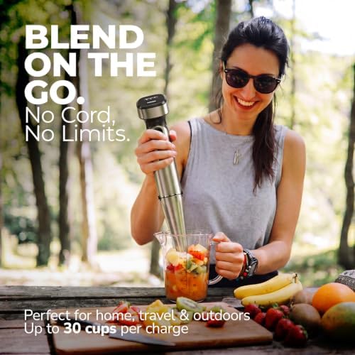 Turelar Cordless Immersion Blender Handheld with Rechargeable Battery - Image 2